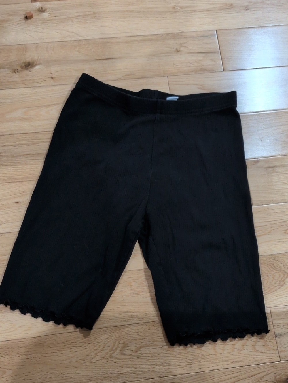 Old Navy Black Ribbed Bike Shorts for Kids